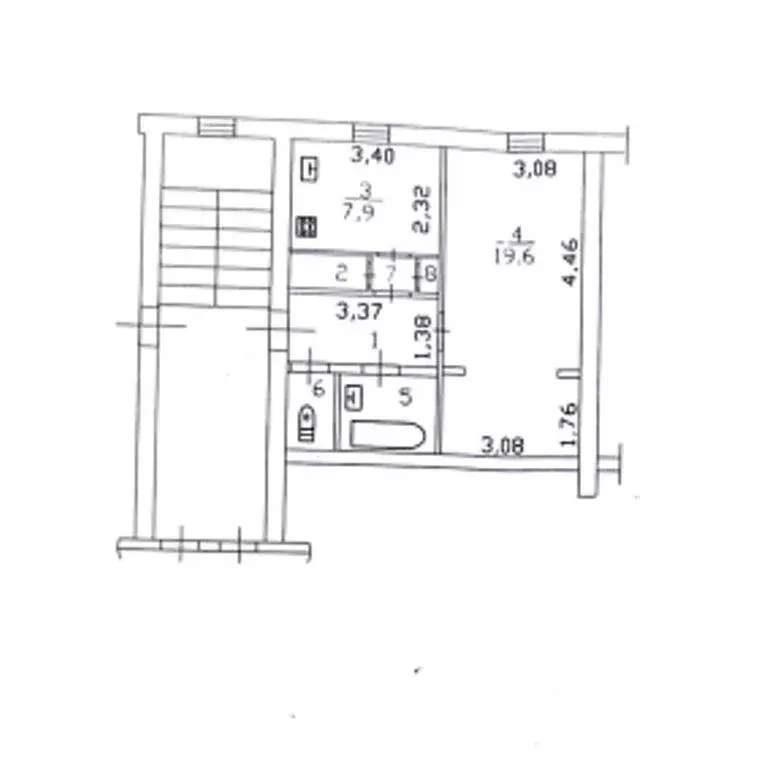 1-к кв. Ленинградская область, Кировск ул. Кирова, 27 (39.4 м) - Фото 1