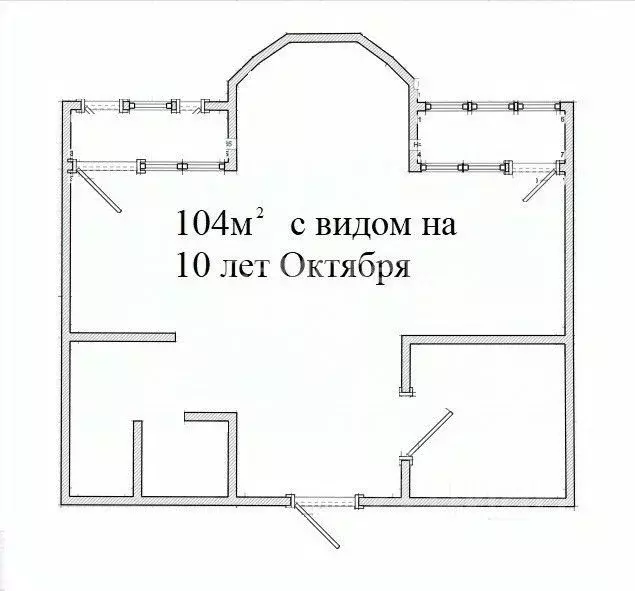 2-к кв. Омская область, Омск ул. 10 лет Октября, 43/2 (104.0 м) - Фото 1