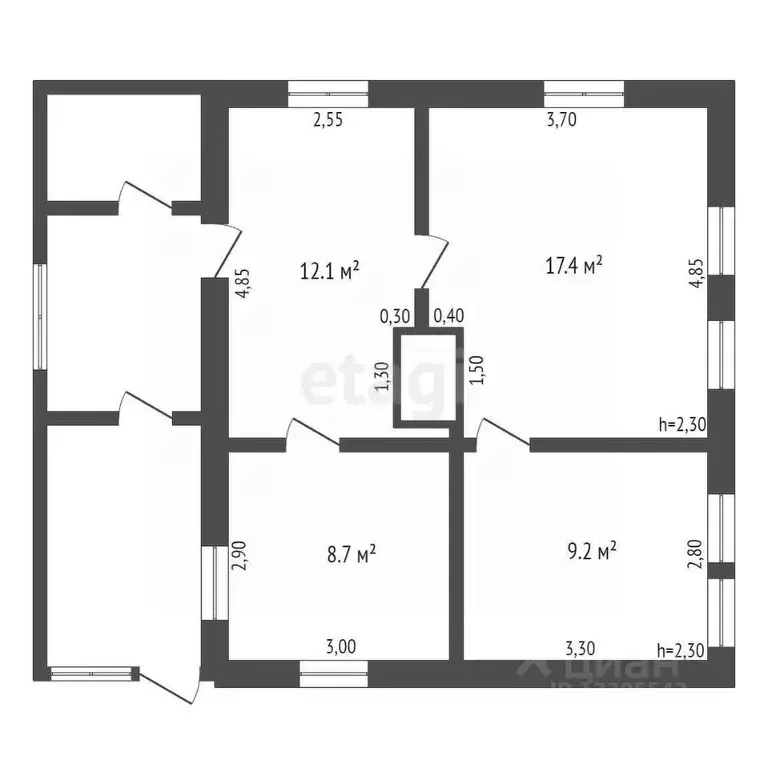 Дом в Кемеровская область, Кемерово Перекопская ул., 6 (47 м) - Фото 1