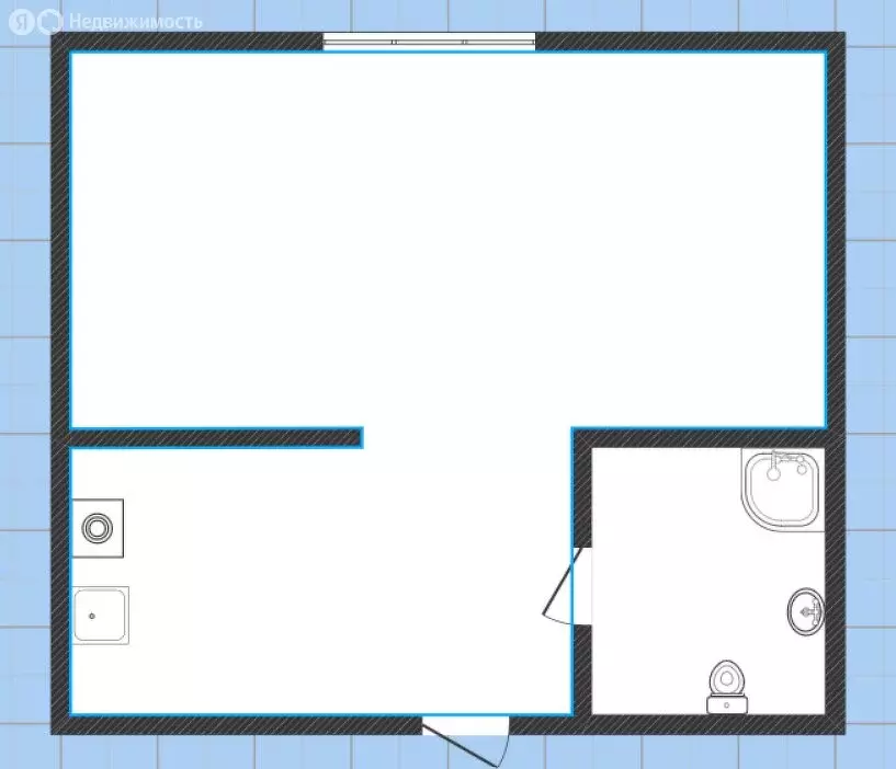 1-комнатная квартира: Липецк, проспект Победы, 72 (17.9 м) - Фото 1