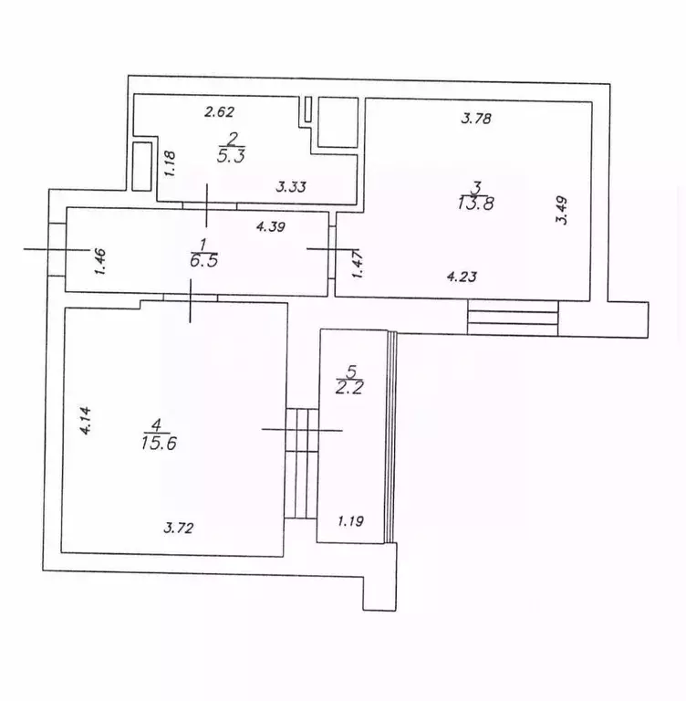 1-к кв. Татарстан, Казань ул. Заслонова, 40к2 (43.4 м) - Фото 2