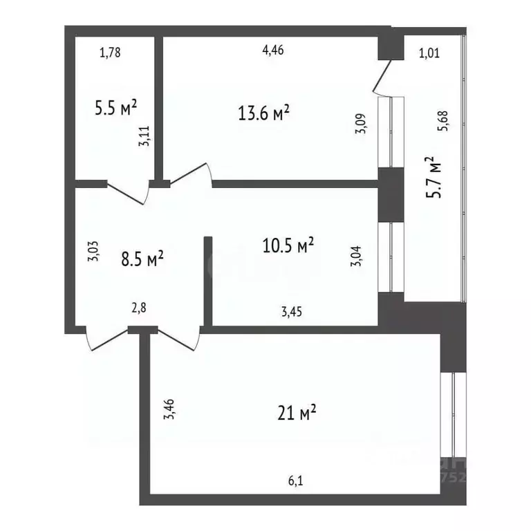 2-к кв. Иркутская область, Иркутский муниципальный округ, Маркова рп, ... - Фото 2