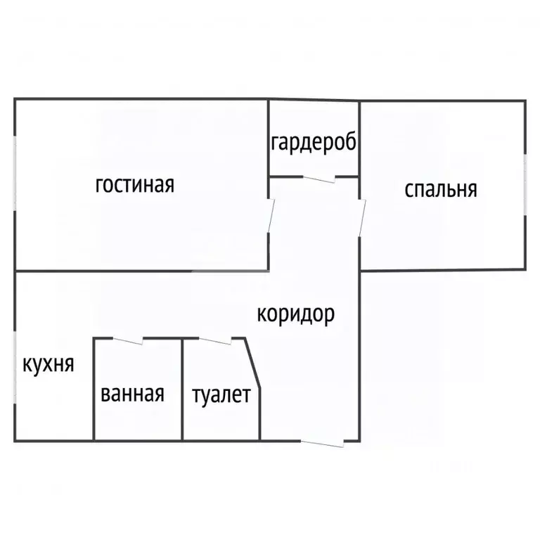 2-к кв. Тамбовская область, Тамбов Социалистическая ул., 9 (46.7 м) - Фото 1