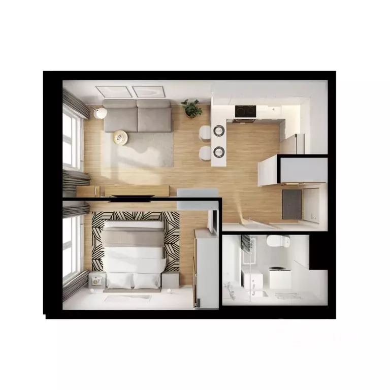 1-к кв. Московская область, Мытищи Яуза Парк жилой комплекс, к5 (33.8 ... - Фото 2