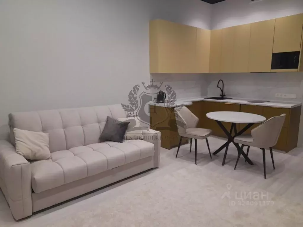 Студия Санкт-Петербург наб. Макарова, 58 (30.0 м) - Фото 1