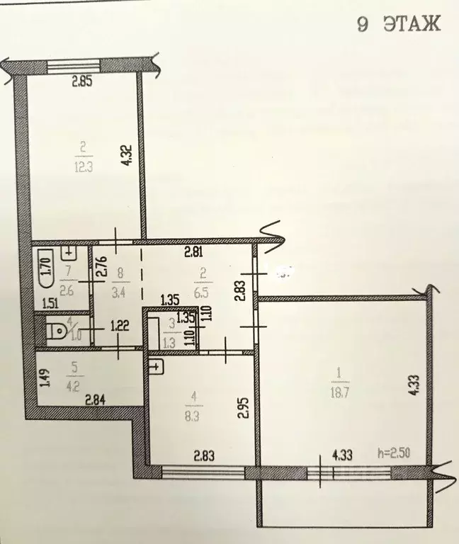 2-к кв. Алтайский край, Барнаул ул. Малахова, 85 (60.0 м) - Фото 0