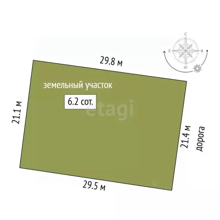 Участок в Ростовская область, Ростов-на-Дону 7-й Раскатный пер. (6.2 ... - Фото 1