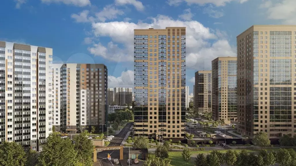 Квартира-студия, 26,6 м, 7/23 эт. - Фото 1
