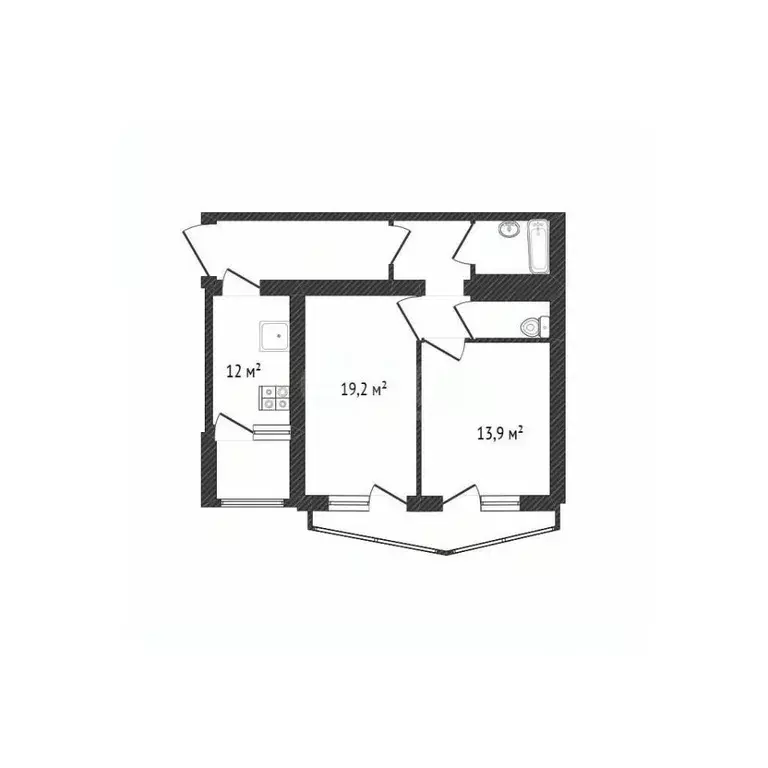 2-к кв. Белгородская область, Белгород ул. Победы, 49к2 (66.2 м) - Фото 2