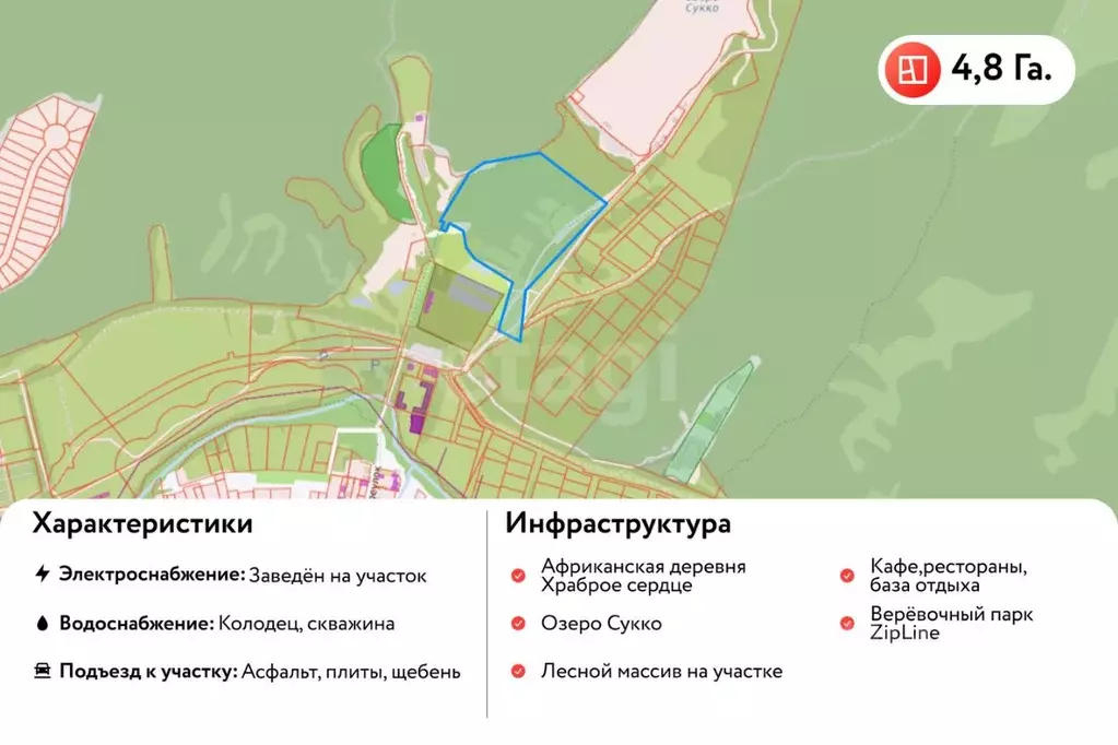 Участок в Краснодарский край, Анапа муниципальный округ, с. Сукко  ... - Фото 2