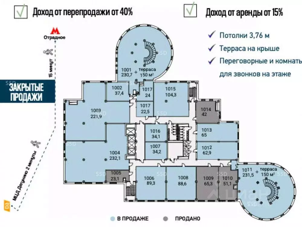Офис в Москва Алтуфьевское ш., 35к1 (232 м) - Фото 2
