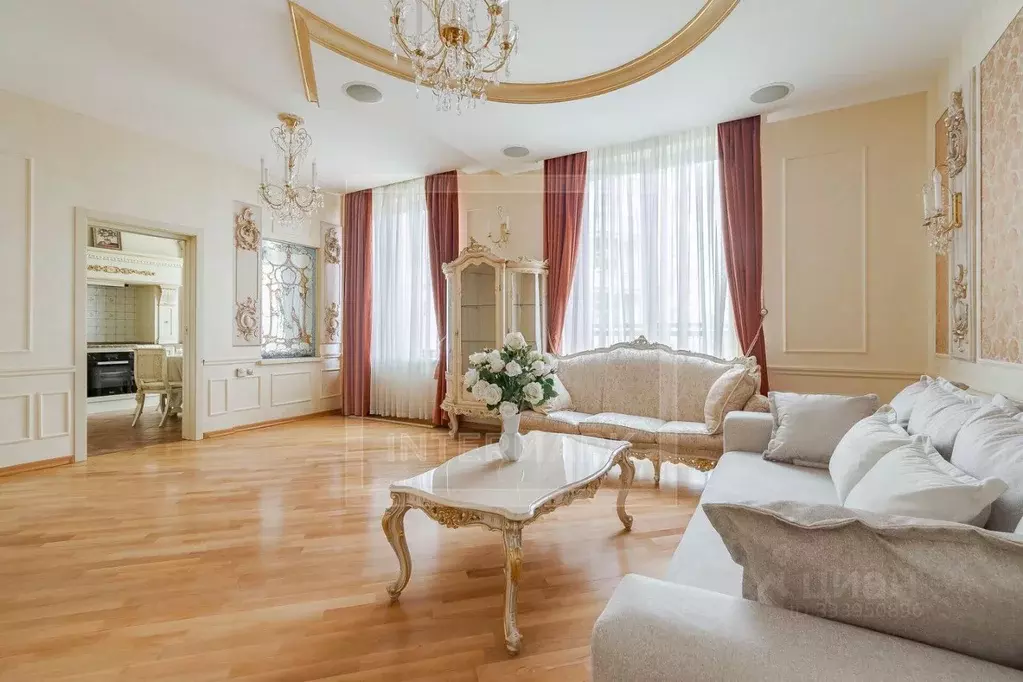 3-к кв. Москва ул. Остоженка, 27К2 (130.0 м) - Фото 2