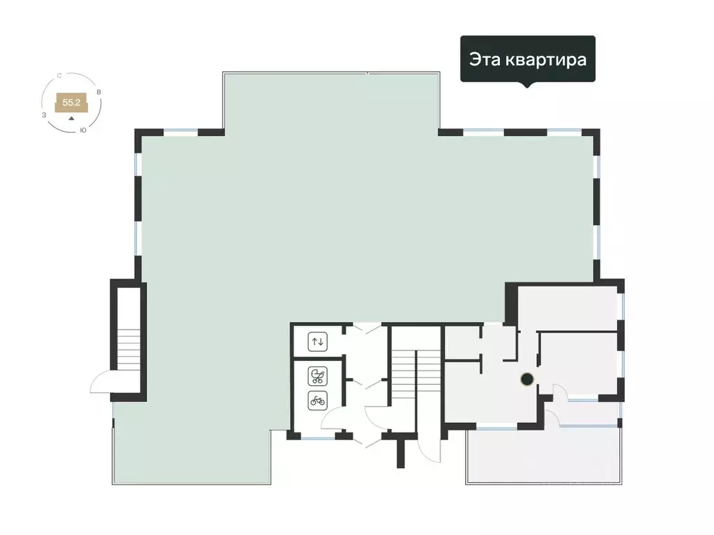2-к кв. Тюменская область, Тюмень ул. Игоря Комиссарова, 18 (51.76 м) - Фото 0
