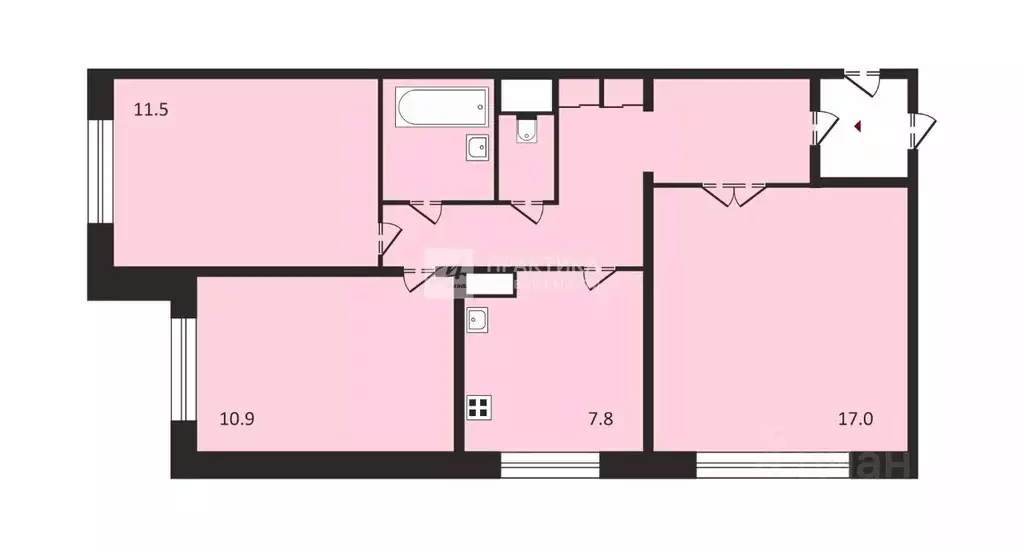 3-к кв. Москва ул. Коненкова, 11 (61.0 м) - Фото 1