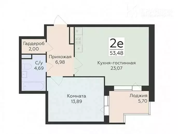 2-комнатная квартира: Воронеж, Московский проспект, 42/1 (53.48 м) - Фото 1