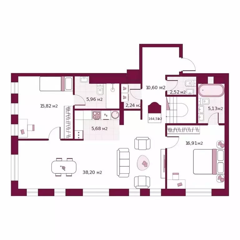 2-комнатная квартира: Тюмень, улица Герцена, 33 (164.51 м) - Фото 0