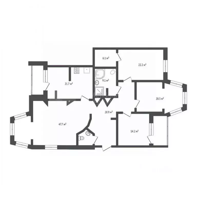 4-к кв. Тюменская область, Тюмень ул. Немцова, 22 (173.4 м) - Фото 1