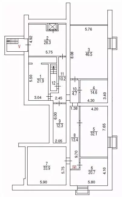 Помещение свободного назначения в Москва ул. Черняховского, 6 (244 м) - Фото 2