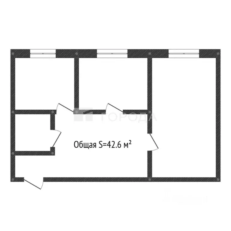 2-к кв. Кемеровская область, Новокузнецк просп. Дружбы, 31 (42.6 м) - Фото 2