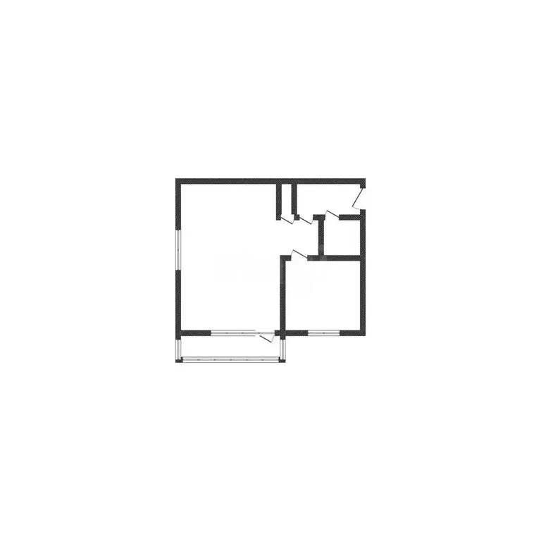 1-комнатная квартира: Губкин, улица Мира, 24 (29.3 м) - Фото 0