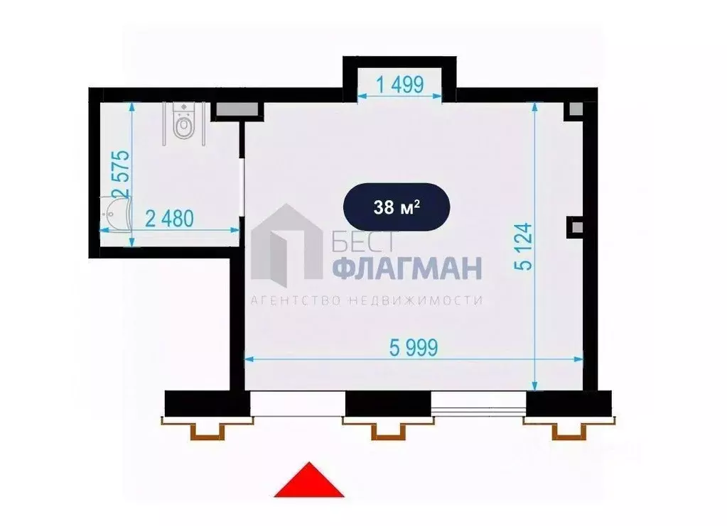 Помещение свободного назначения в Москва Выборгская ул., 18 (38 м) - Фото 1