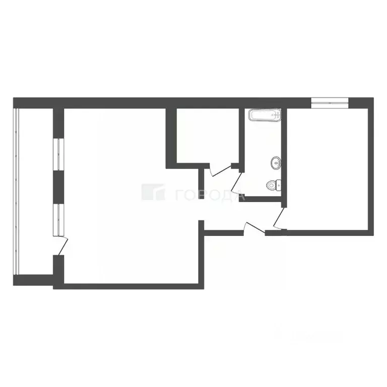 2-к кв. Кемеровская область, Новокузнецк ул. Петракова, 41 (53.0 м) - Фото 2