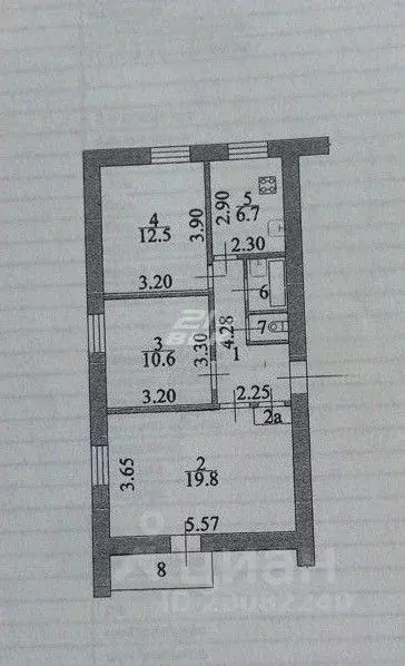 3-к кв. Курская область, Курск ул. Ленина, 64 (59.2 м) - Фото 1