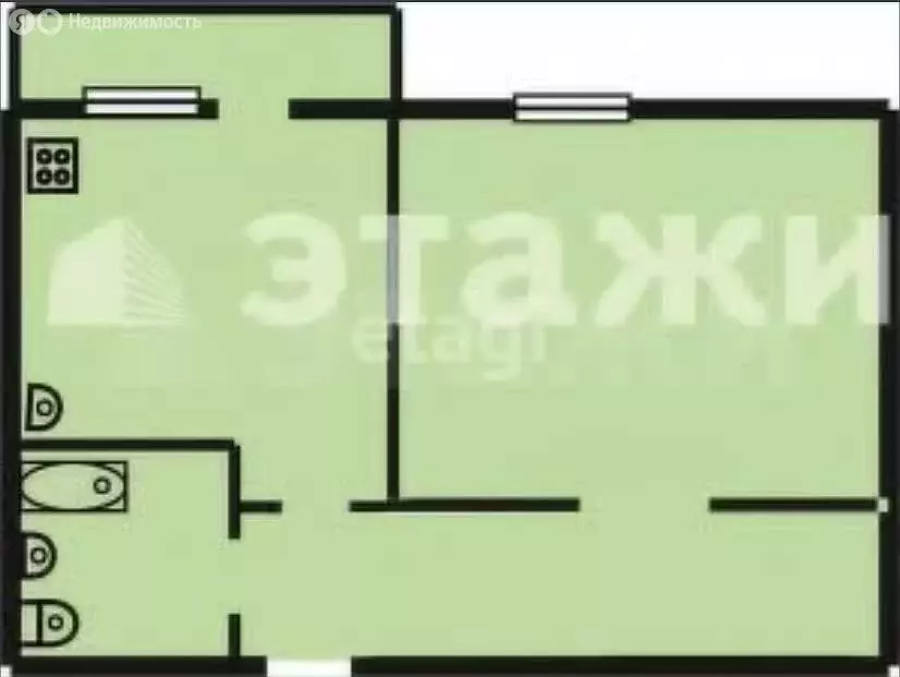 Квартира-студия: Казань, улица Братьев Касимовых, 82 (18 м) - Фото 0