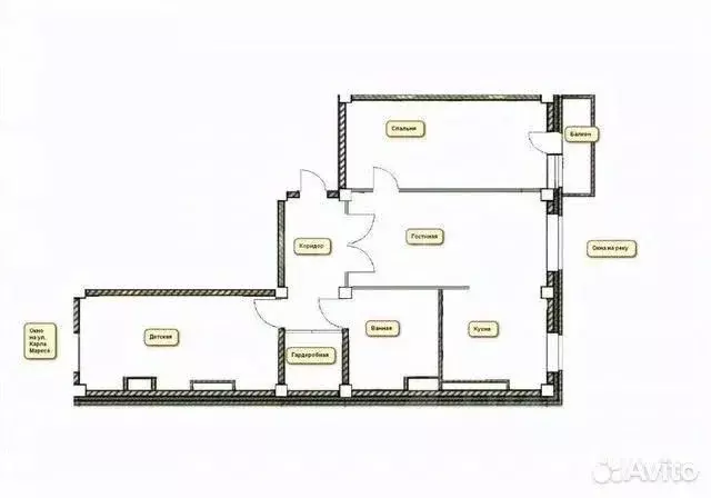 3-к кв. Коми, Сыктывкар ул. Клары Цеткин, 10 (97.1 м) - Фото 2