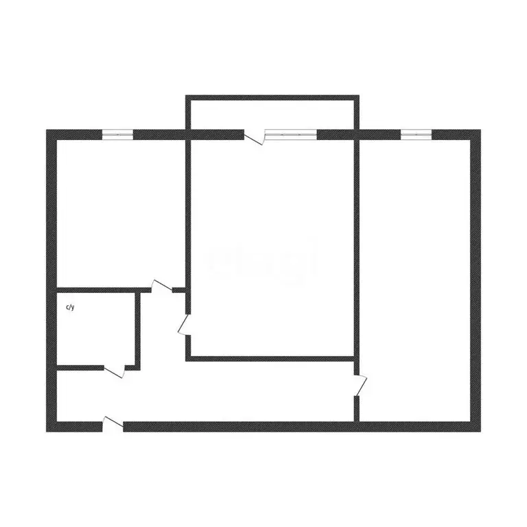 2-комнатная квартира: Курган, Краснодонская улица, 6 (44.3 м) - Фото 0