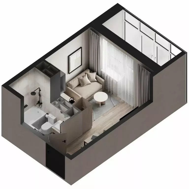 Квартира-студия: Владивосток, Ленинский район (18.75 м) - Фото 1