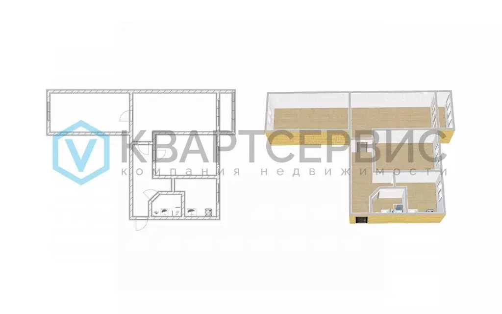 3-к кв. Омская область, Омск Московка мкр, ул. Молодогвардейская, 5 ... - Фото 2