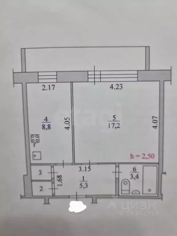 1-к кв. Архангельская область, Приморский муниципальный округ, пос. ... - Фото 1