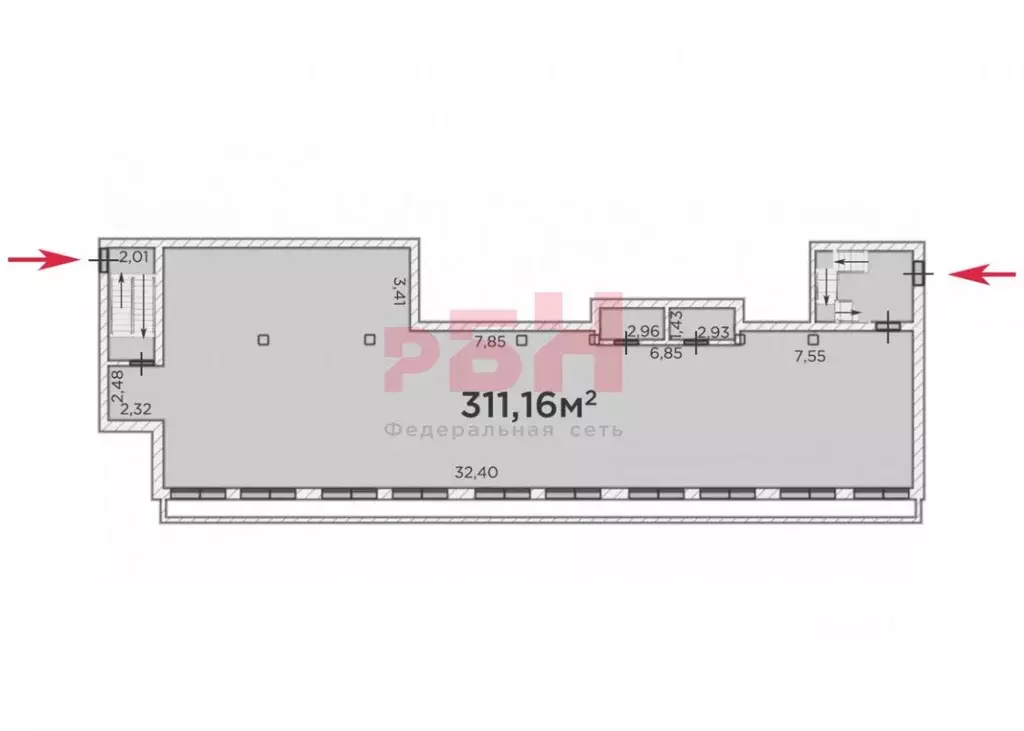 Торговая площадь в Тюменская область, Тюмень Велижанская ул., 68 (312 ... - Фото 2