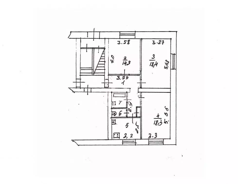 3-к кв. Иркутская область, Иркутск ул. Польских Повстанцев, 10 (73.3 ... - Фото 2