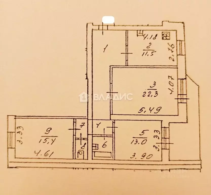 3-к кв. Воронежская область, Воронеж Московский просп., 153 (87.4 м) - Фото 2