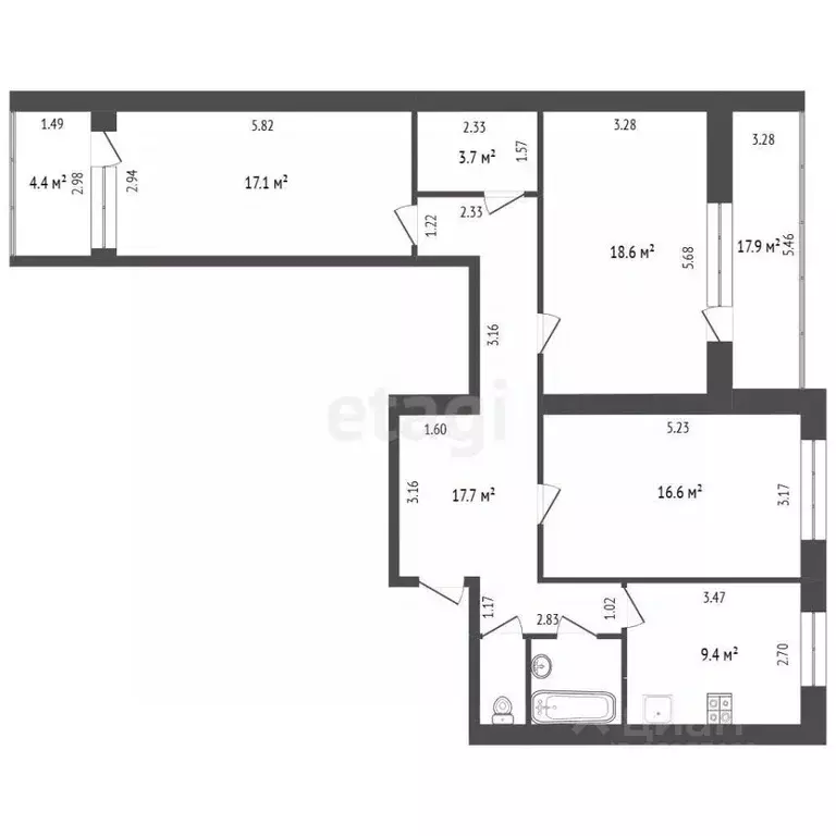 3-к кв. Ямало-Ненецкий АО, Тазовский район, пос. Тазовский ул. ... - Фото 1