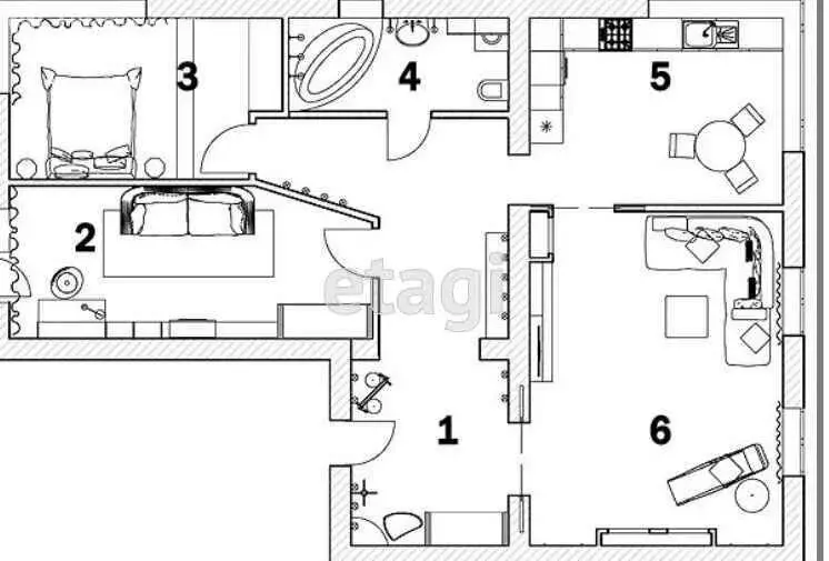 Квартира-студия: село Лермонтово, Ростовская улица, 8А (38 м) - Фото 0
