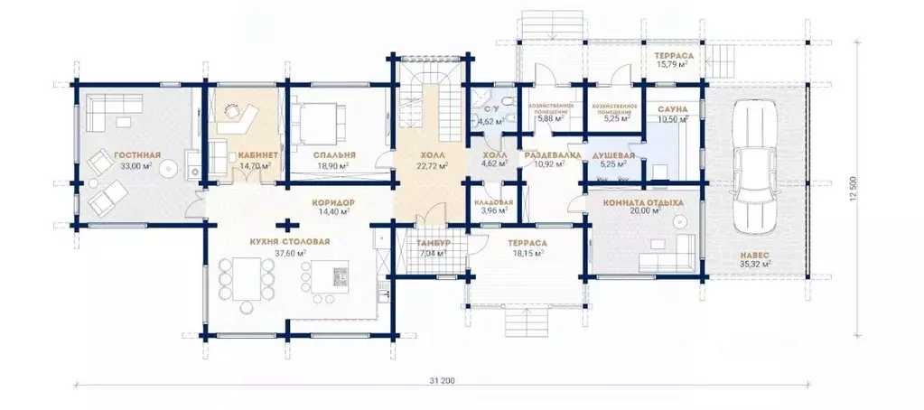 Дом в Ленинградская область, Всеволожский район, Куйвозовское с/пос, ... - Фото 2