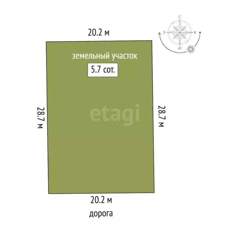 Участок в Ростовская область, Аксайский район, Большелогское с/пос, ... - Фото 1