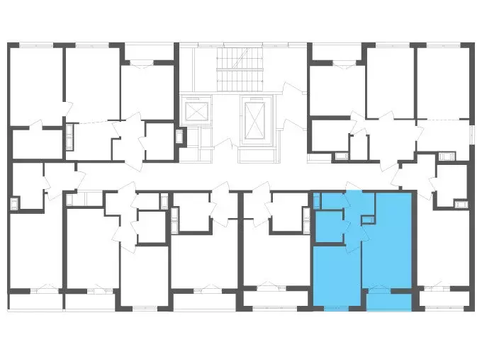 1-комнатная квартира: посёлок Шушары, Старорусский проспект, 3к1 (35.4 ... - Фото 2