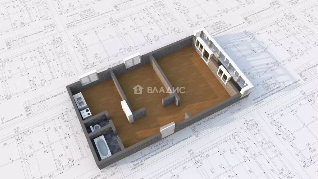 2-к кв. Иркутская область, Ангарск 8-й мкр, 93 (50.7 м) - Фото 2