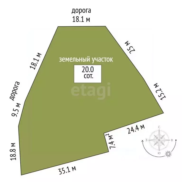 Участок в Смоленская область, Смоленский муниципальный округ, д. ... - Фото 1