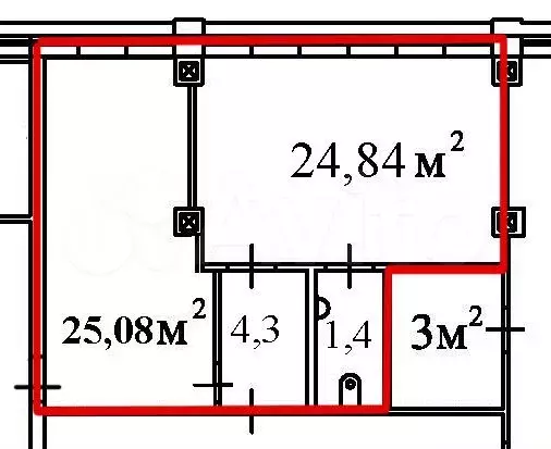 Офис, 55.62 м - Фото 0