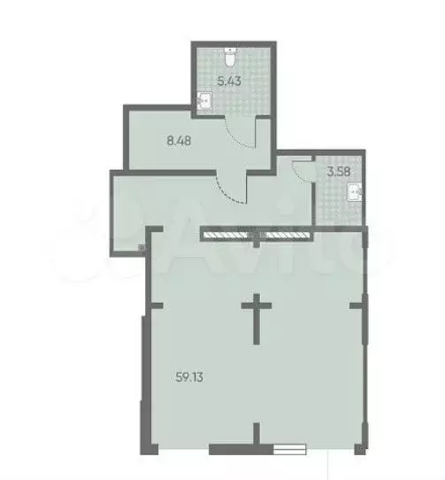 Продажа помещения свободного назначения 76 м2 - Фото 0