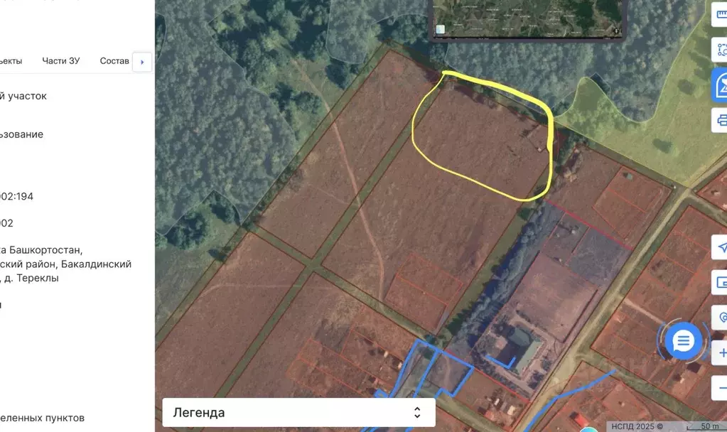 Участок в Башкортостан, Архангельский район, Бакалдинский сельсовет, ... - Фото 1