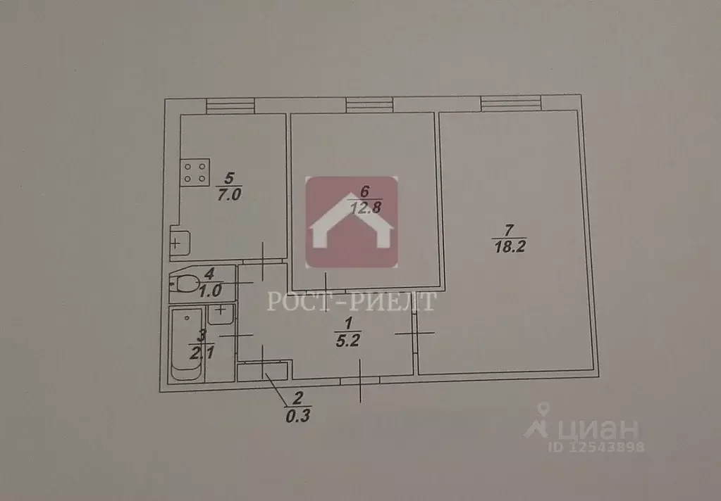 2-к кв. Саратовская область, Саратов просп. Энтузиастов, 31А (47.0 м) - Фото 2
