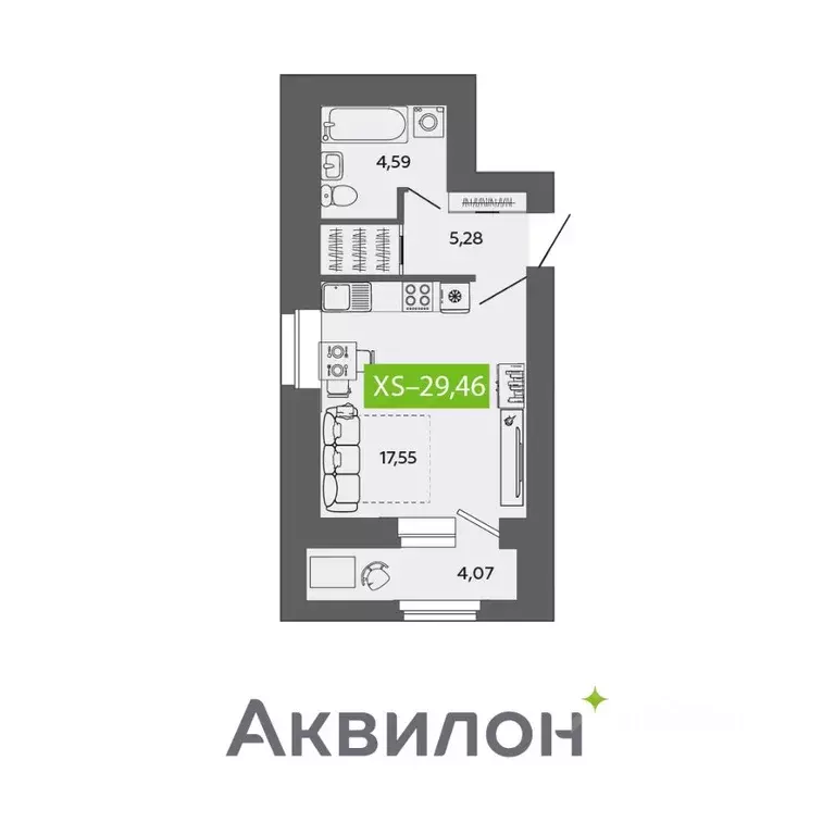 Студия Архангельская область, Северодвинск ул. Ломоносова, 79 (29.46 ... - Фото 0