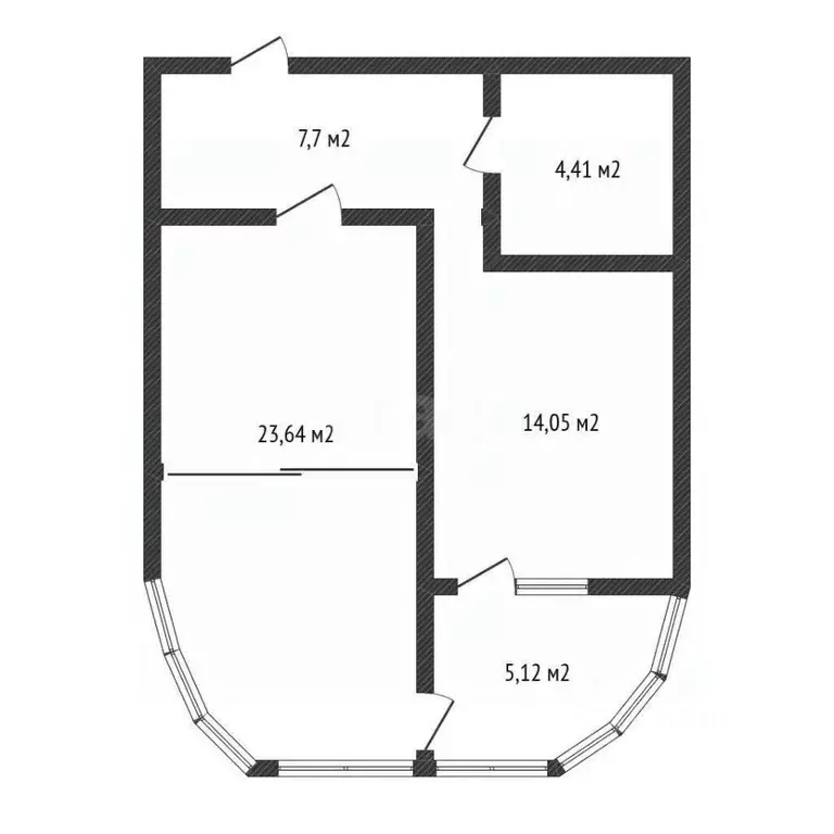 1-к кв. Краснодарский край, Краснодар ул. Шоссе Нефтяников, 18к3 (49.7 ... - Фото 2