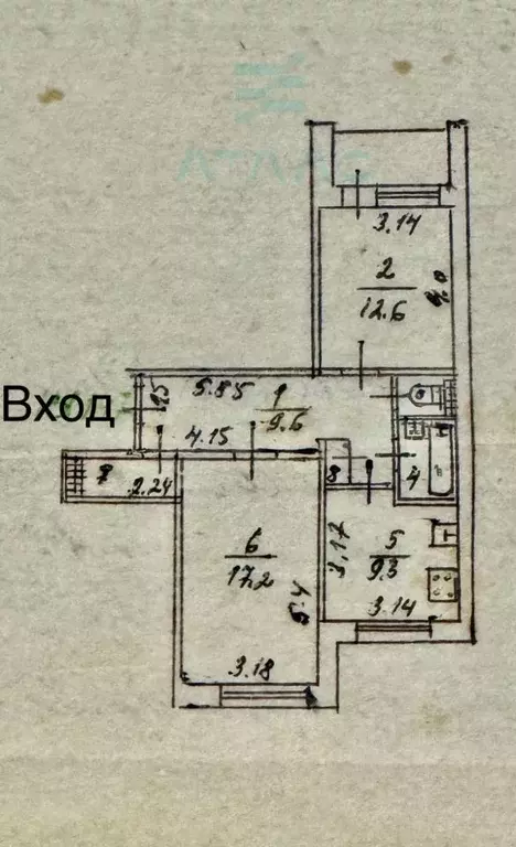 2-к кв. Крым, Симферополь ул. Лермонтова, 11 (54.0 м) - Фото 1